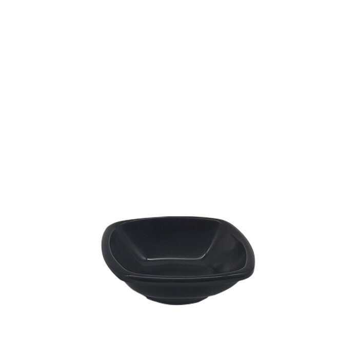 Ultraform Melamin Siyah Kare Tabak 8 cm - 1