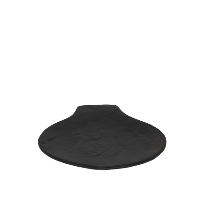 Ultraform Melamin Siyah Kulplu Tabak 23Cm - 1