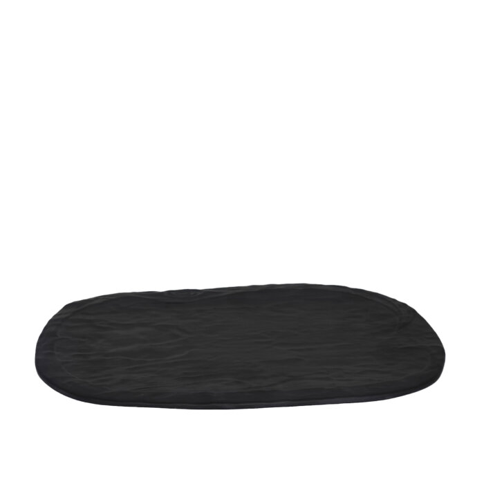 Ultraform Melamin Siyah Oblong Sunum Tabakk 25X40Cm - 1