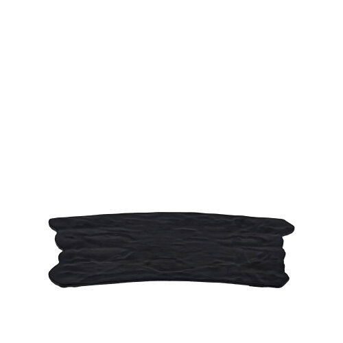 Ultraform Melamin Siyah Wavy Tabak 16X36Cm - ULTRAFORM MELAMİN