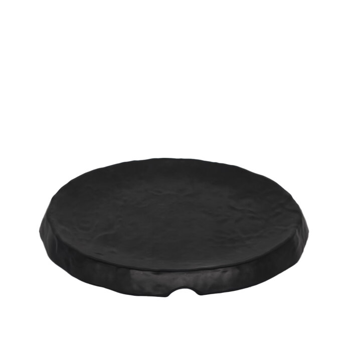 Ultraform Melamin Siyah Yuvarlak Tabak 30X3Cm - 1