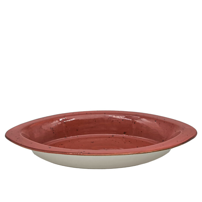 Tulu Porselen Ultraform Oval Kayık 36X22 cm-Reactıve 36 Kırmızı - 1