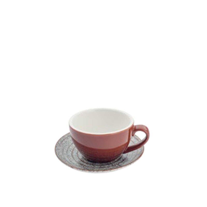 Ultraform Hotel Porselen Lined Çay Fincan+Tabak - 1