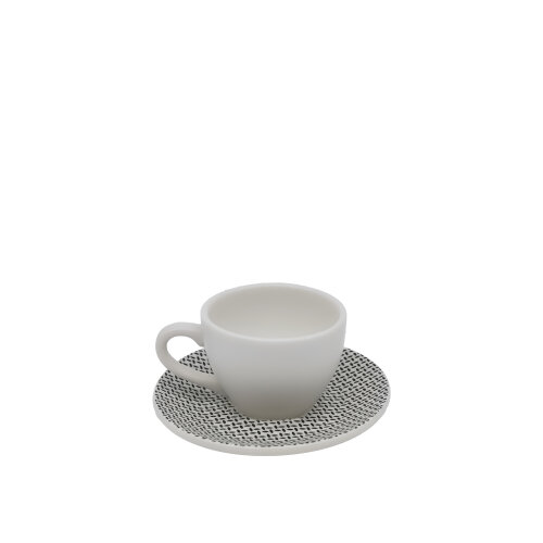 Ultraform Hotel Porselen M&M Beyaz Espresso Fincan+Tabak 70 ml - ULTRAFORM PORSELEN