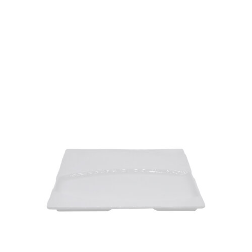 Ultraform Hotel Porselen Oval Bölmeli Kare Sunum Tabak 20X2 - ULTRAFORM PORSELEN