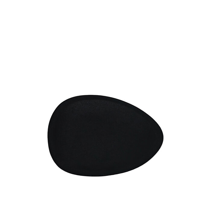 Ultraform Hotel Porselen Siyah Üçgen Tabak 20 cm - 1