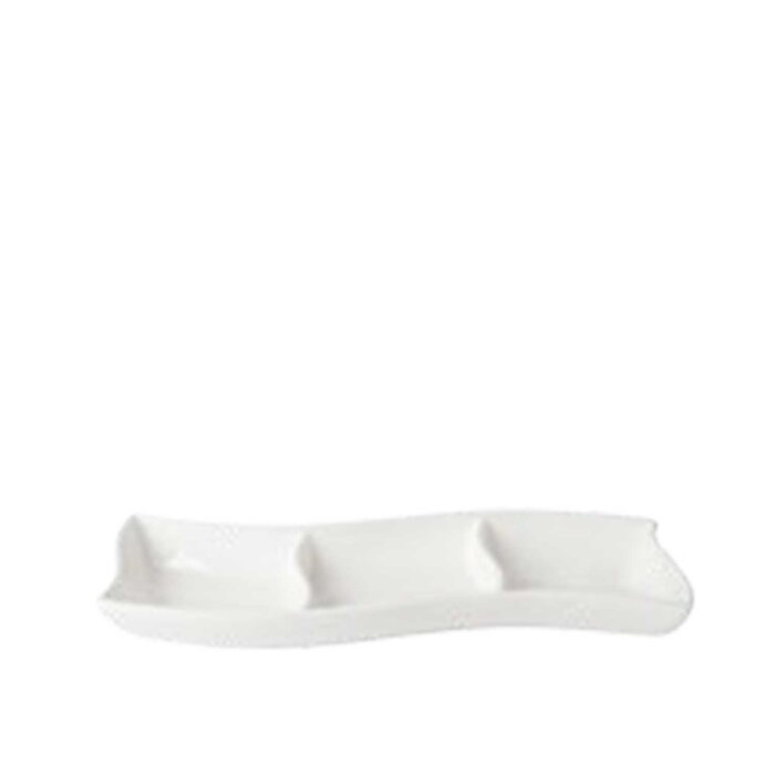 Ultraform Hotel Porselen 3 Böl. Dikdört Tabak 35X12 cm - 1