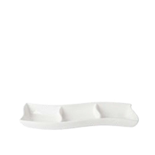 Ultraform Hotel Porselen 3 Böl. Dikdört Tabak 35X12 cm - ULTRAFORM PORSELEN