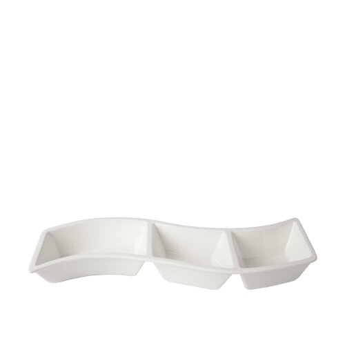 Ultraform Hotel Porselen 3 Böl. S Kase Adet 37X14 cm - ULTRAFORM PORSELEN