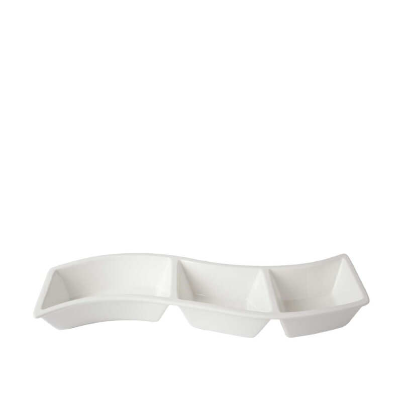 Ultraform Hotel Porselen 3 Böl. S Kase Adet 37X14 cm - 1