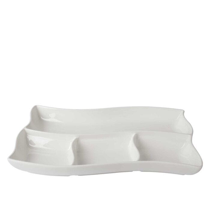 Ultraform Hotel Porselen 4 Böl. Dikdrtg Tabak Adt 35X12C - 1