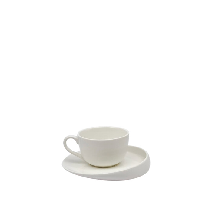 Ultraform Hotel Porselen Kahve Fincan + Tabak 150 ml - 1