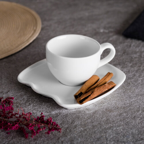 Ultraform Hotel Porselen Çay Fincan + Tabak No 1 - 2