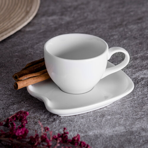 Ultraform Hotel Porselen Kahve Fincan + Tabak No 1 - 2