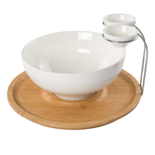 Ultraform Hotel Porselen Sunum Kase Bambu Standlı - ULTRAFORM PORSELEN