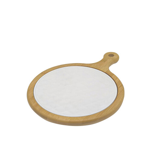 Ultraform Hotel Porselen Sunum Tabak Bambu Standlı 30x22 cm - ULTRAFORM PORSELEN