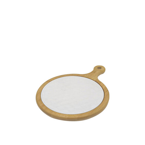 Ultraform Hotel Porselen Sunum Tabak Bambu Standlı 25x18 cm - ULTRAFORM PORSELEN