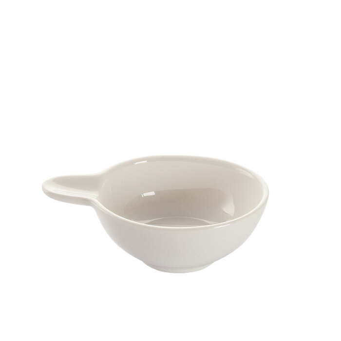 Ultraform Hotel Porselen Kulplu Minimal Sunum Kabı 12,5X8 - 1