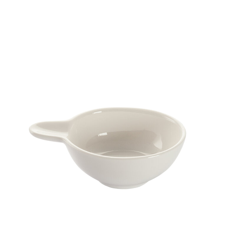 Ultraform Hotel Porselen Kulplu Minimal Sunum Kabı 12,5X8 - 1