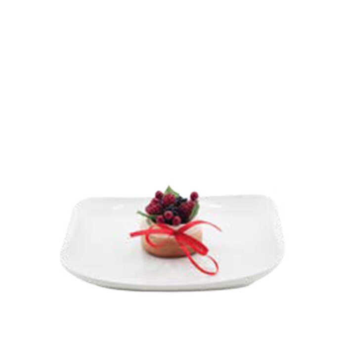 Ultraform Hotel Porselen Yasemin Düz Tabak 26,5X26,5 cm - 1