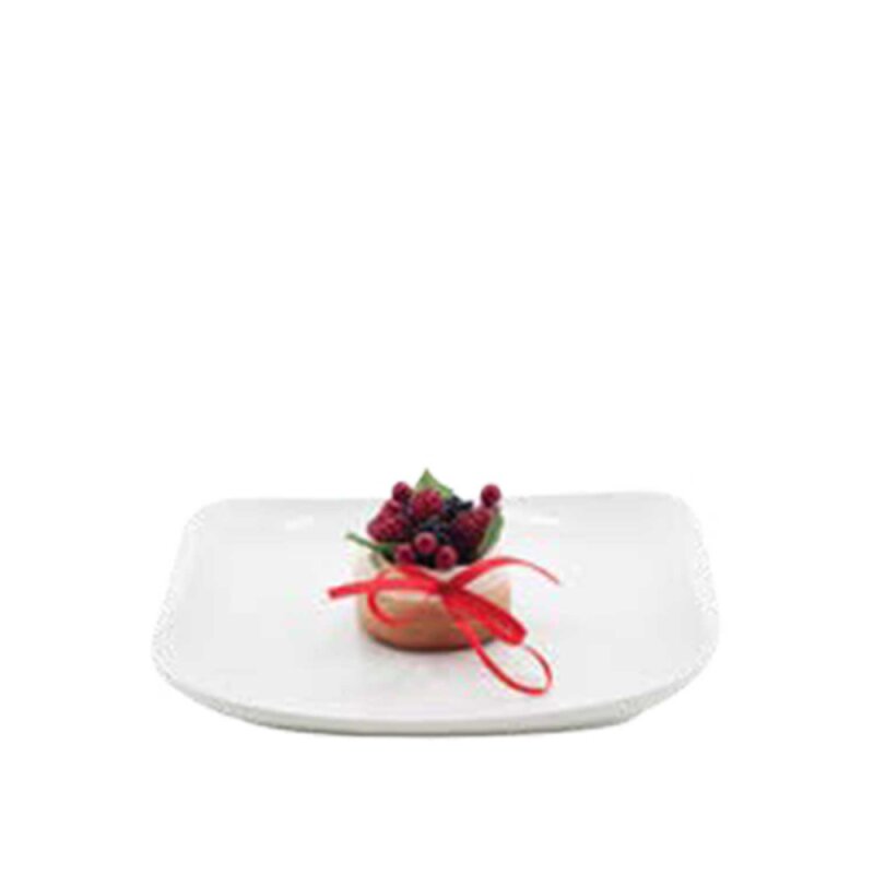 Ultraform Hotel Porselen Yasemin Düz Tabak 26,5X26,5 cm - 1