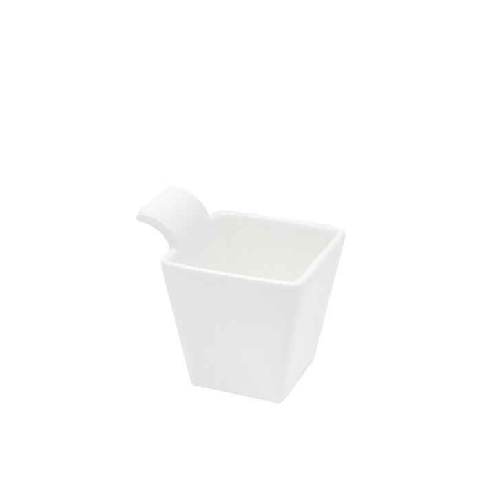 Ultraform Hotel Porselen Yuvarlak Saplı Minimal Kase - 1