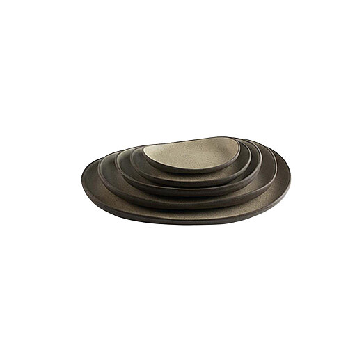 Matgusto A La Venice Mat Kahve Düz Tabak Q:20 H:3,5 cm VEM222035 - MATGUSTO