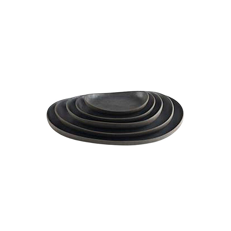 Matgusto A La Venice Mat Siyah Düz Tabak Q:16 H:3 cm VEM25163 - 3