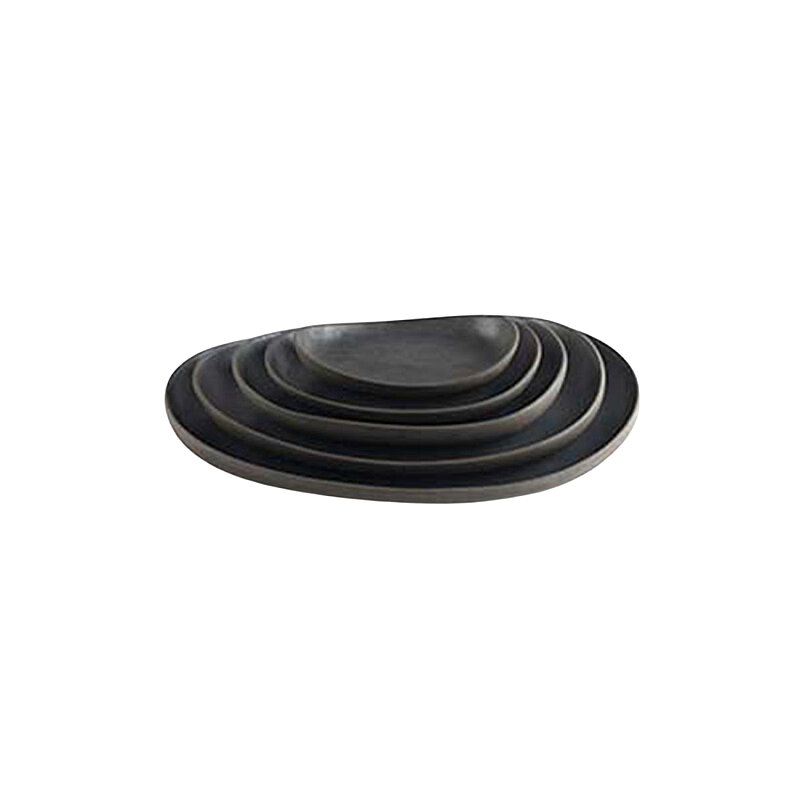 Matgusto A La Venice Mat Siyah Düz Tabak Q:20 H:3,5 cm VEM252035 - 2