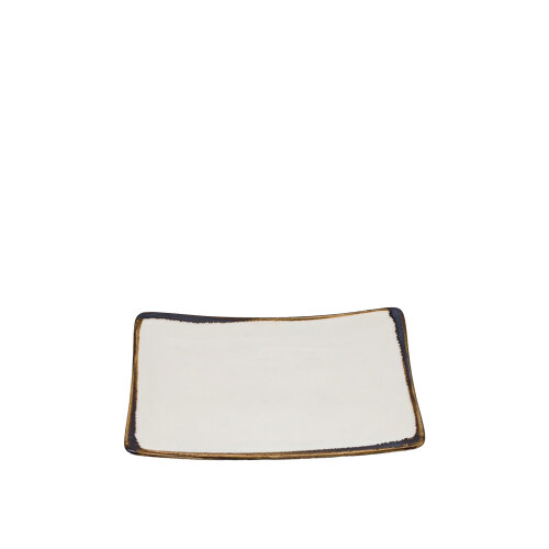 Zest Porcelain Vento Dikdörtgen Tabak 18X13Cm - Chocolate - ZEST PORCELAIN