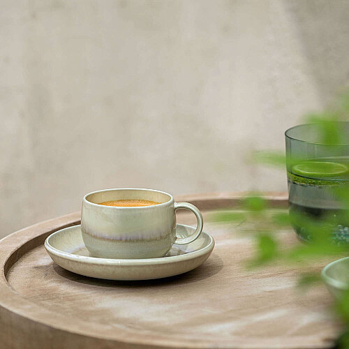VILLEROY&BOCH PERLEMOR ALGA SAUCER ESPRESSO CUP 12 - 3