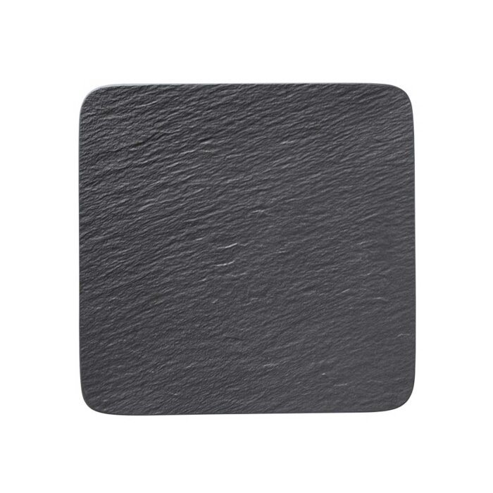 Villeroy & Boch The Rock Black Kare Düz Tabak 32,5 cm 1640742680 - 1