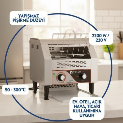 Vosco Konveyörlü Ekmek Kızartma Makinesi - 2