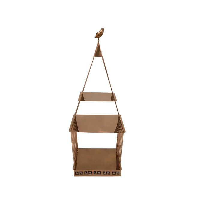Xpd88827 Paslanamaz Tower Bronz Stand Üçlü 69 cm - 1