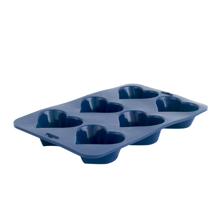 Yaşar Cam 6 Lı Kalp Kek Kalıbı Lacivert - 1