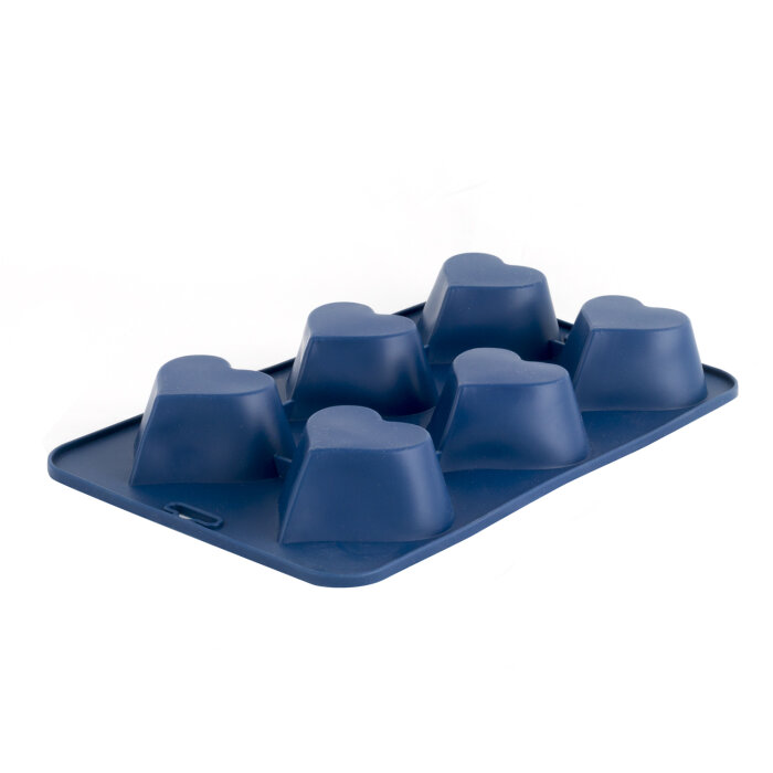 Yaşar Cam 6 Lı Kalp Kek Kalıbı Lacivert - 2