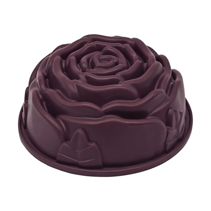 Yaşar Cam Gül Kek Kalıbı Bordo - 1