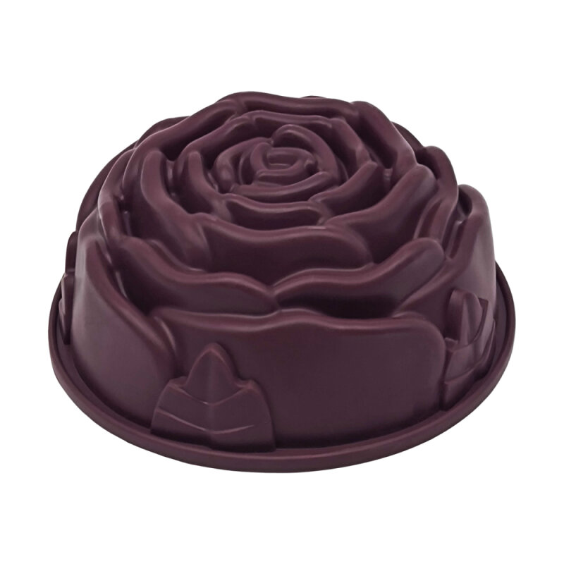 Yaşar Cam Gül Kek Kalıbı Bordo - 1