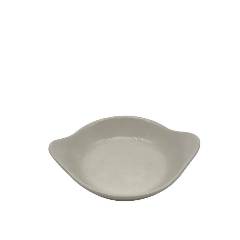 Tulu Porselen Yuvarlak Sahan Sunum 16cm Krem SNM16FK00 - 1