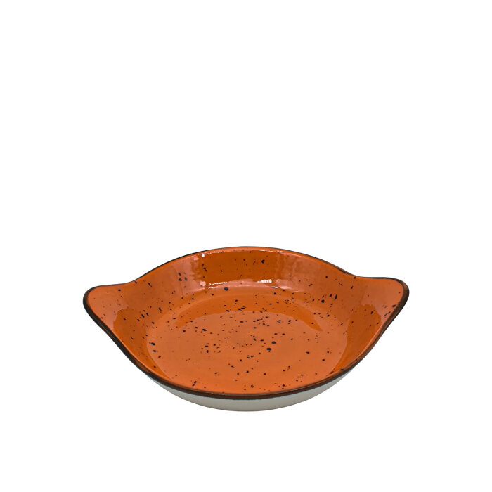 Zest Porcelain Yuvarlak Sahan Sunum 19Cm -Paris Turuncu - 1