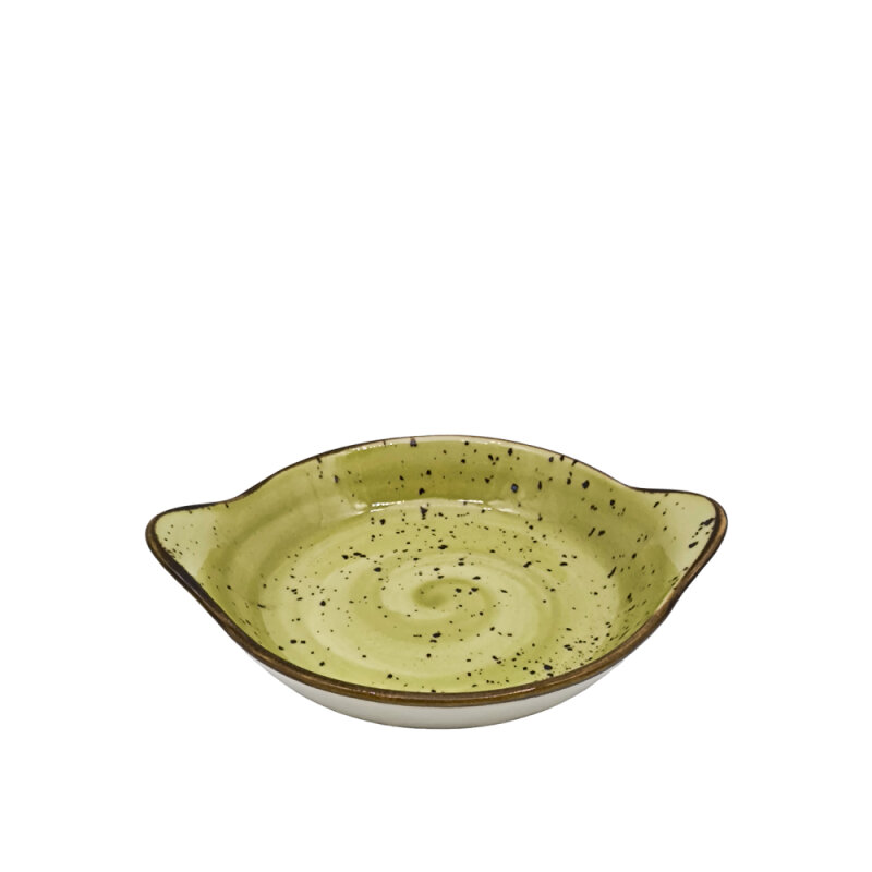 Tulu Porselen Yuvarlak Sahan Sunum 19 cm - Reactıve 77 Yeşil - 1