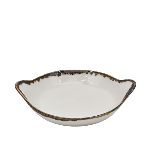 Zest Porcelain Yuvarlak Sahan Sunum 22 cm - Chocolate - ZEST PORCELAIN