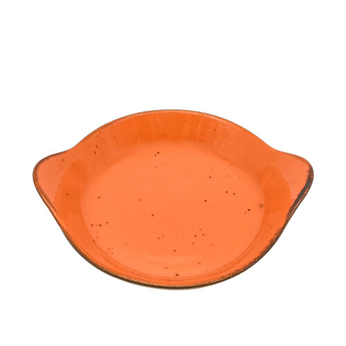 Zest Porcelain Yuvarlak Sahan Sunum 22Cm -Paris Turuncu - ZEST PORCELAIN