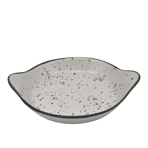 Zest Porcelain Yuvarlak Sahan Sunum 22Cm -Paris Krem - ZEST PORCELAIN