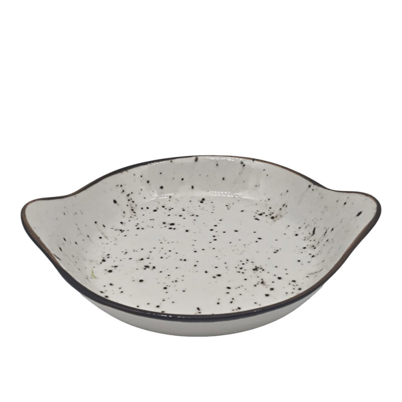 Zest Porcelain Yuvarlak Sahan Sunum 22Cm -Paris Krem - 1