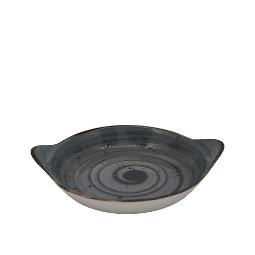 Zest Porcelain Yuvarlak Sahan Sunum 22Cm -Paris Gri - ZEST PORCELAIN