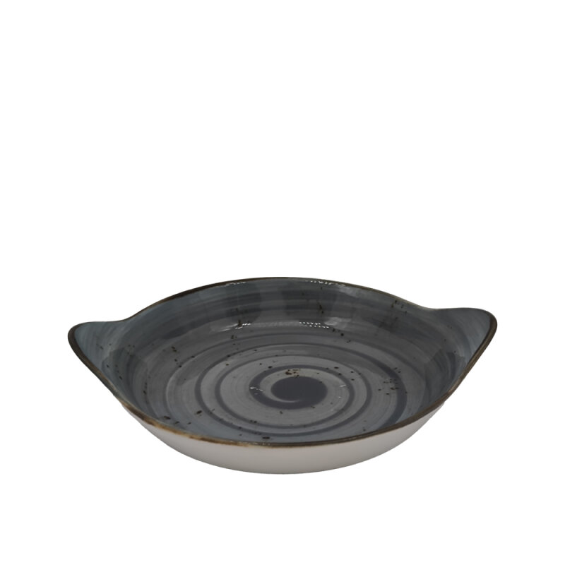 Zest Porcelain Yuvarlak Sahan Sunum 22Cm -Paris Gri - 1