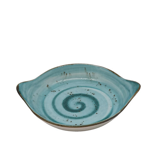 Zest Porcelain Yuvarlak Sahan Sunum 22Cm -Paris Turkuaz - ZEST PORCELAIN