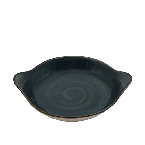 Zest Porcelain Yuvarlak Sahan Sunum 22Cm -Paris K.Mavi - ZEST PORCELAIN